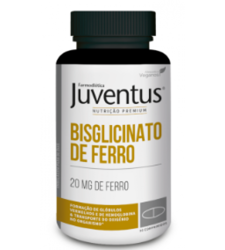 Juventus Premium Bisglicinato de Ferro - 90 Comprimidos - Farmodietica